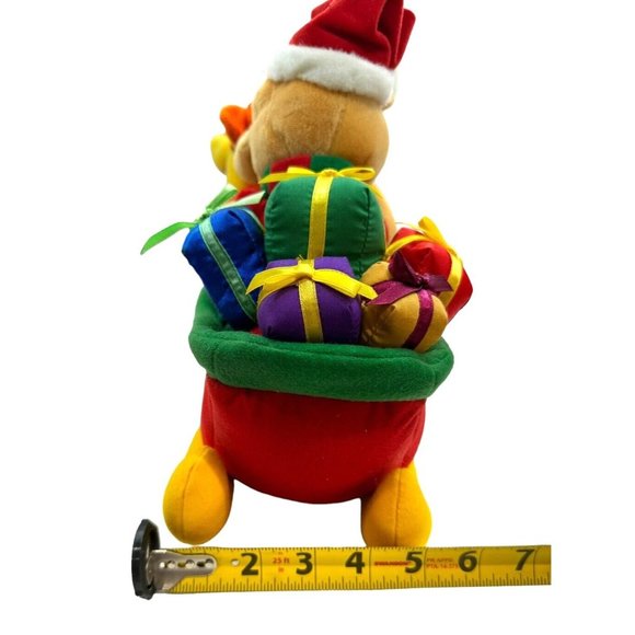 Vintage Disney Plush Animated Winnie the Pooh Tigger Christmas Sled Jingle Bells - Picture 13 of 15